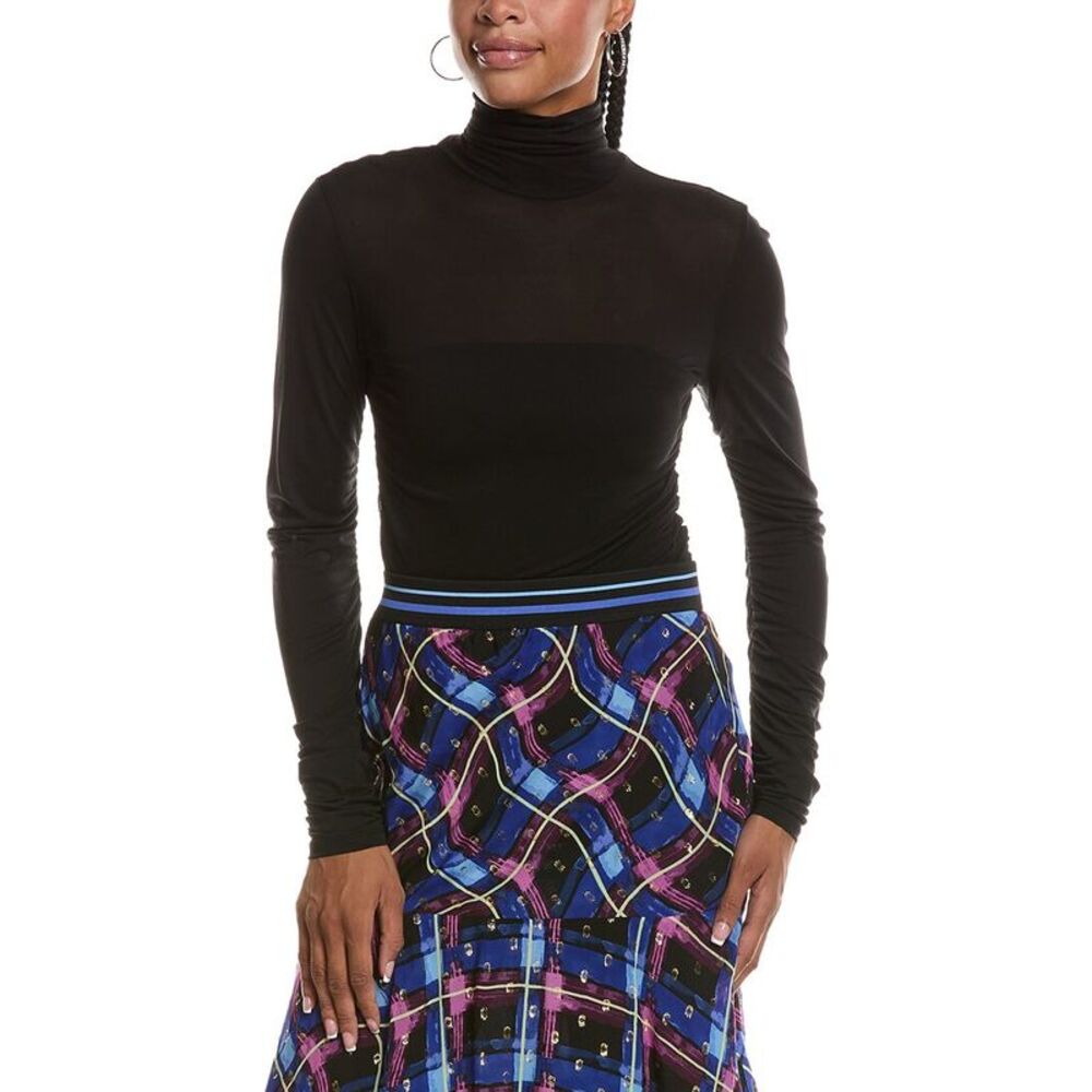 Diane Von Furstenberg Womens  Piper Turtleneck Top